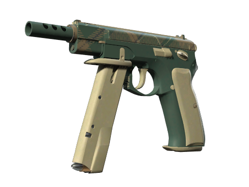 CZ75-Auto | Green Plaid Battle-Scarred