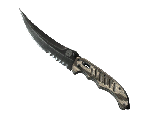★ Flip Knife | Black Laminate Battle-Scarred