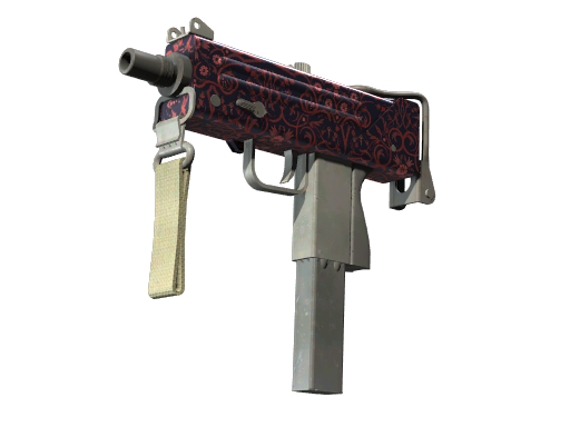 MAC-10 | Red Filigree Field-Tested