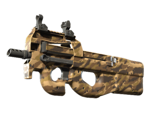 P90 | Desert Halftone Battle-Scarred