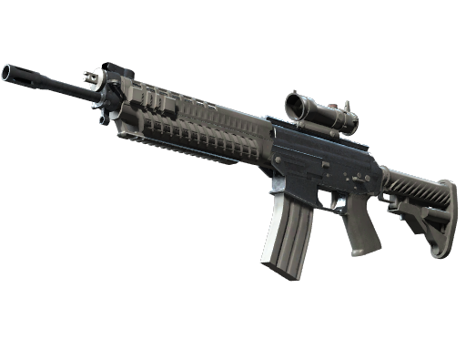 SG 553 | Damascus Steel Battle-Scarred