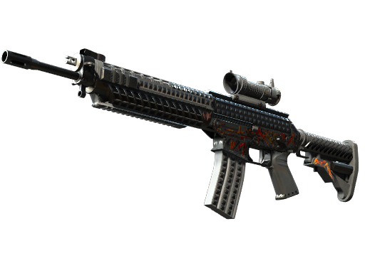 SG 553 | Heavy Metal Field-Tested