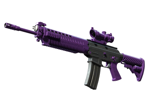 SG 553 | Ultraviolet Battle-Scarred