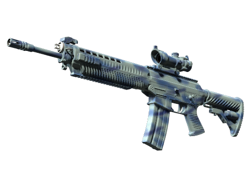 SG 553 | Wave Spray Battle-Scarred