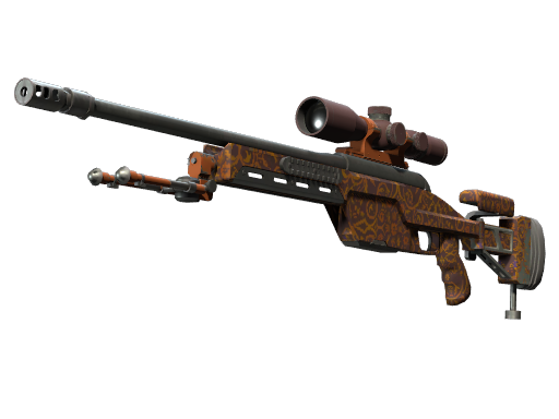 SSG 08 | Orange Filigree Battle-Scarred