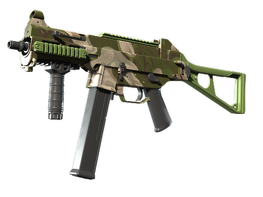 UMP-45 | Green Swirl Field-Tested