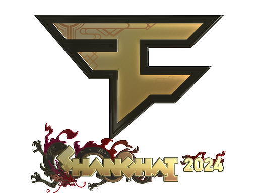 Sticker | FaZe Clan (Gold) | Shanghai 2024