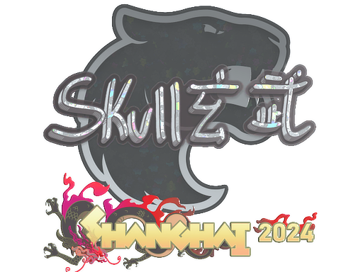 Sticker | skullz (Glitter) | Shanghai 2024