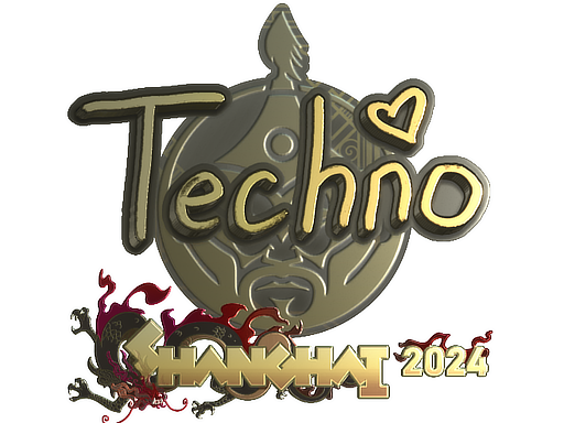 Sticker | Techno4K (Gold) | Shanghai 2024