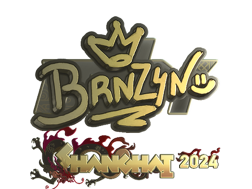 Sticker | brnz4n (Gold) | Shanghai 2024