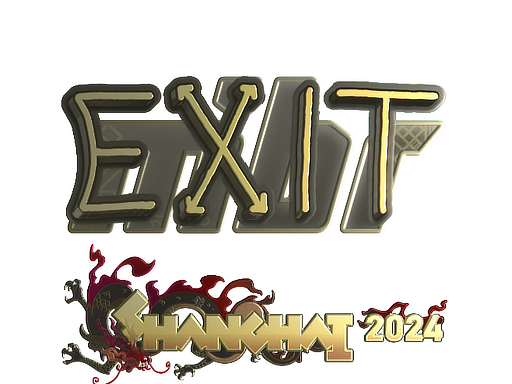 Sticker | exit (Gold) | Shanghai 2024