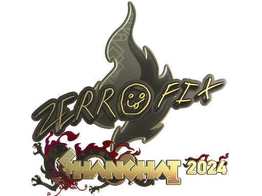 Sticker | zeRRoFIX (Gold) | Shanghai 2024