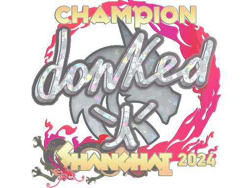 Sticker | donk (Glitter, Champion) | Shanghai 2024