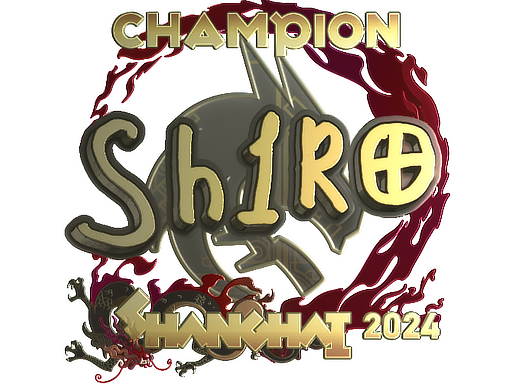 Sticker | sh1ro (Gold, Champion) | Shanghai 2024